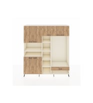 Hyperion Dolap 11 Raflı Tek Çekmeceli 7 Kapaklı 220x44x243 Aytaşı-Çam/Çam