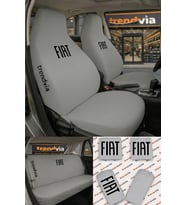 Fiat Logolu Oto Koltuk Kılıfı Ön Arka Set – Penye Likralı Universal Koltuk Koruyucu Servis Kılıfı