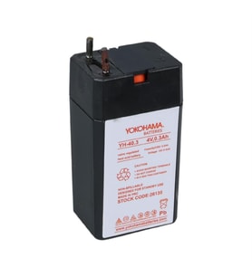 Ayt Yokohama YH-40.3 4 Volt - 0.3 Amper Akü 25.5x19.5x48 mm Yeni Tarihli Taze Akü