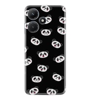 Infınix Hot 30i Kılıf Silikon Desen Özel Seri Panda Suratları 1773