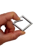 Angel Çanta Aksesuar Kare Yaylı Halka 3.5 X 5.5 Cm Gümüş Renk