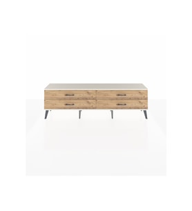 Arges TV Ünitesi 4 Çekmeceli  176x30x51 Antrasit-Aytaşı/Çam
