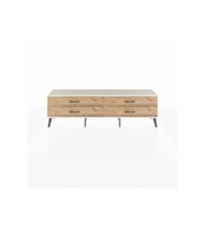 Arges TV Ünitesi 4 Çekmeceli  176x30x51 Antrasit-Aytaşı/Çam
