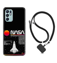 Oppo Reno 6 Kılıf Resimli Boyun Askılı İpli Desenli Silikon Nasa 2 1407