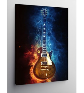 Kanvas Tablo Gibson Gitar