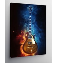 Kanvas Tablo Gibson Gitar