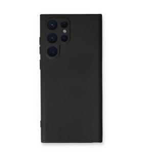 Samsung Galaxy S23 Ultra Kılıf Nano İçi Kadife Silikon - Siyah
