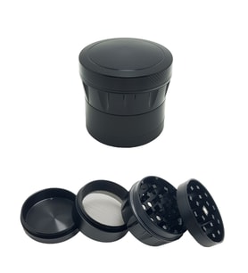 Mini Boy Siyah 43 mm. Alloy Grinder Herbal Parçalayıcı rb86sy