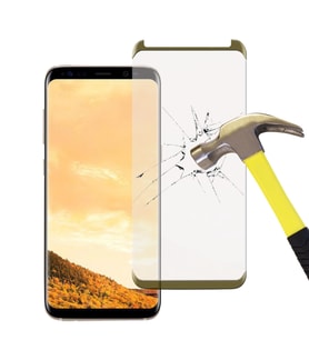 Samsung Galaxy S8 Plus Tam Kaplayan Kavisli Cam Ekran Koruyucu (Şeffaf)