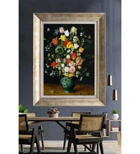 GÜMÜŞ ÇERÇEVELİ PASPARTULU TABLO C327