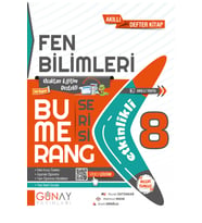 Günay Yayınları 8.Sınıf Bumerang Fen Bilimleri Etkinlikli Akıllı Kitap 20222023 (Çok Renkli)