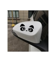 Sevimli Panda Yüz Tasarımi Su Geçirmez Çıkarılabilir Oto Sticker 4 Adet 27*12 Cm