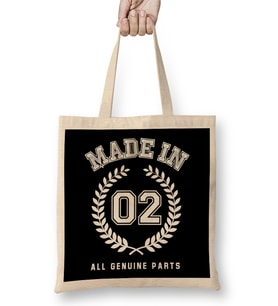 2002 Made In 02 All Genuine Parts Bez Çanta Uzun Saplı