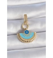 Pirinç Gold Renk Nazar Boncuklu Ajda Charm 5886