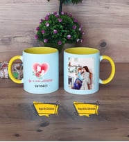 Anneye Doğum Günü Hediyesi Kupa Bardak Sarı Fotoğraflı Anneler Günü Hediyesi