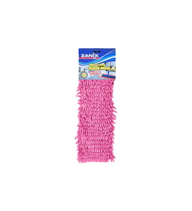 Yumuşak Mikrofiber Pembe Makarna Şönil Mop Paspas 40 cm
