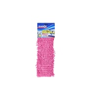 Yumuşak Mikrofiber Pembe Makarna Şönil Mop Paspas 40 cm