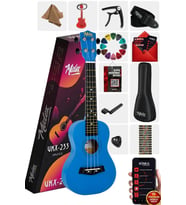 Midex UKX-233BL Mavi Concert Ukulele (Askı Çanta Metod Pena)