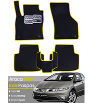HONDA CİVİC-FK/FN HATCHBACK 5 KAPI (2006-2012) Uyumlu EVA Paspas Tam Set–Araca Özel