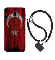 Samsung J6 Plus J7 Prime J7 Pro M20 Kılıf Boyun Askılı Silikon Şanlı Türk Bayrağı 2 1317