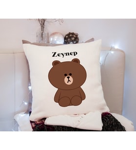 Brown Bear Yastık Kişiye Özel