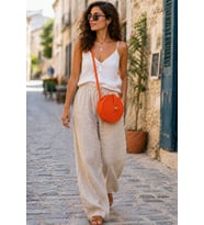 El Emeği Yazlık Jüt Hasır Çanta 20 cm – Yuvarlak Spiral Örgü Boho Crossbody Hediyelik