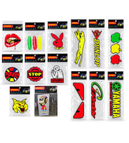 Motosiklet Mix 3D Sticker Etiket Seti Fosforlu Folyo Karışık 14 Model