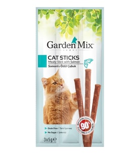 Gardenmix Somonlu Kedi Stick Ödül 3x5g