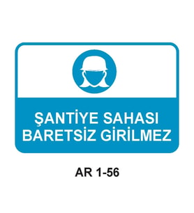 İŞ GÜVENLİĞİ UYARI LEVHASI 1 ADET PVC 21 X 29CM