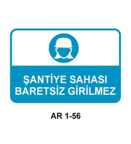 İŞ GÜVENLİĞİ UYARI LEVHASI 1 ADET PVC 21 X 29CM