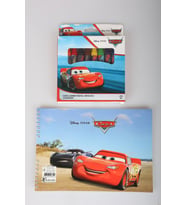 x Dekomus Lisanslı Cars 8'li Pastel Boya ve Resim Defteri Seti