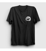 Presmono Unisex Siyah Howl Moon Wolf Kurt T-Shirt 306953tt