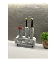 Pilli Ve Şarjlı Diş Fırçası Tutucu Stand Diş Macunluk Beyaz