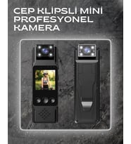 Wifi Destekli Mini Kamera – 180° Dönebilen Lens, 1080p Video, Tft Ekranlı