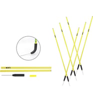 Scucs 1161 Slalom Çubuğu Kauçuk Çivili Set 6lı (Sarı)