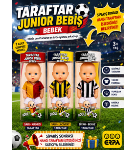 Taraftar Junior Bebiş Bebek 1 Adet Lisans Temalı Mini Taraftar Bebek Taraftar Belirtiniz