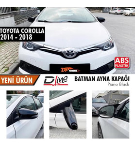 TOYOTA COROLLA 2014 - 2018 YARASA BATMAN AYNA KAPAĞI PİANO BLACK (Siyah)