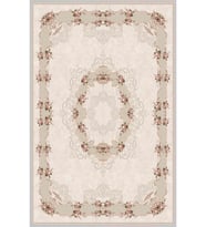 Eliana Home Baskılı, Yıkanabilir Kaymaz Taban Salon Halısı LNA1255 100x150 cm (Bej)