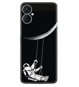 Tecno Spark 9T Kılıf Resimli Desenli Silikon Platinium Series Astronot 519