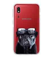 PrintiFy Samsung Galaxy A2 Core ile Uyumlu Köpek 3 Kamera Korumalı Şeffaf Kılıf