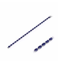 10,30 Karat Pırlantalı Safir Bileklik