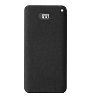 S-link IP-G10RW 10000mAh Kablosuz USB+Type-C+Micro Siyah LCD Ekranlı Taşınabilir Pil Şarj Cihazı