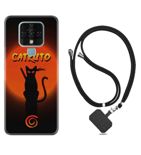 Tecno Camon 16 18P Pova Kılıf Boyun Askılı Silikon Catrudo 1679