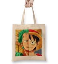 One Piece Luffy and Zoro's Faces Bez Çanta Uzun Saplı
