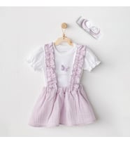 Andywawa Ac25577 Magical Butterfly 3'lü Takım Lila