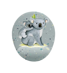 Koala Ve Yavrusu Bilek Destekli Kaymaz Buruşmaz Kırılmaz Mouse Pad