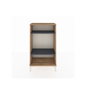 Arges Komodin 2 Raflı 60x30x106 Çam-Antrasit