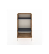 Arges Komodin 2 Raflı 60x30x106 Çam-Antrasit