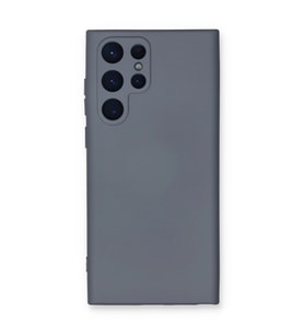 Samsung Galaxy S24 Ultra Kılıf Nano İçi Kadife Silikon - Gri