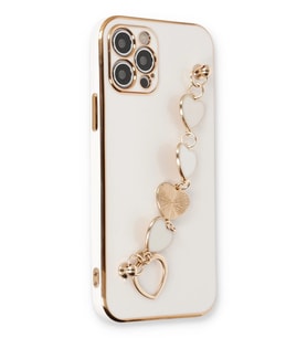 Iphone 12 Kılıf Esila Silikon - Beyaz